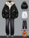 Teenagers white duck down jacket boys warm suit clothes junior high school students 2025 winter coat thick clothes