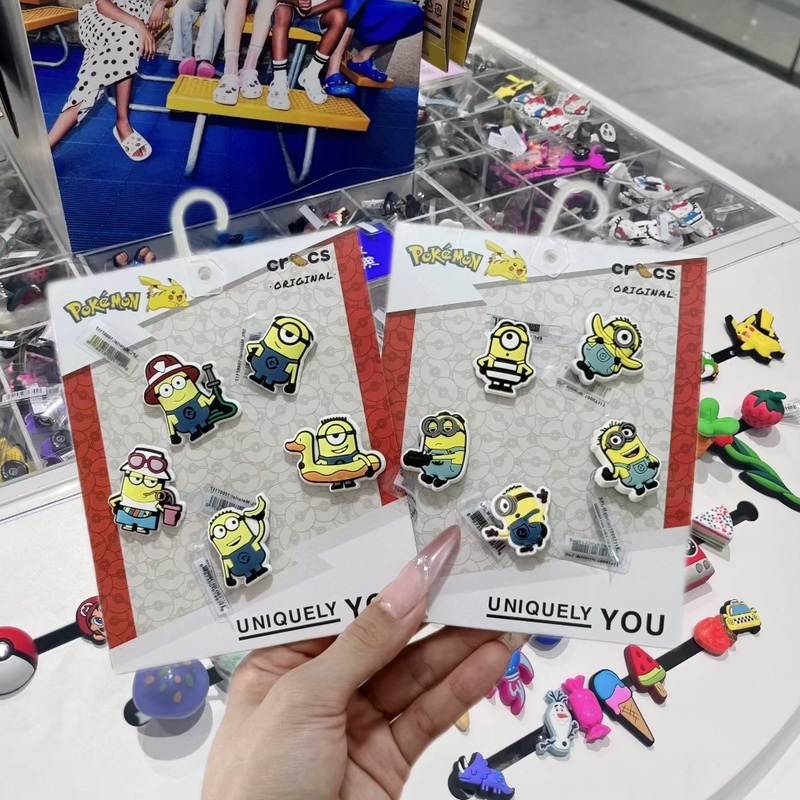 Crocs Shoe Accessories, Cute Minion Shoe Charms, Cartoon Decorations Suitable for Crocs Shoes, Fun DIY Crocs Shoe Accessories, Cute Minion Shoe Charms, Cartoon Decorations Suitable for Crocs Shoes, Fun DIY