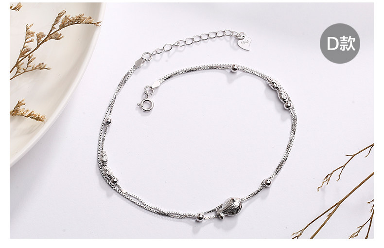 Bracelet de cheville Femme en Argenterie - Ref 3102722 Image 13