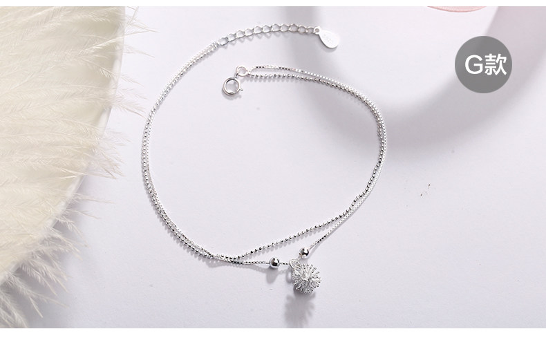 Bracelet de cheville Femme en Argenterie - Ref 3102722 Image 15