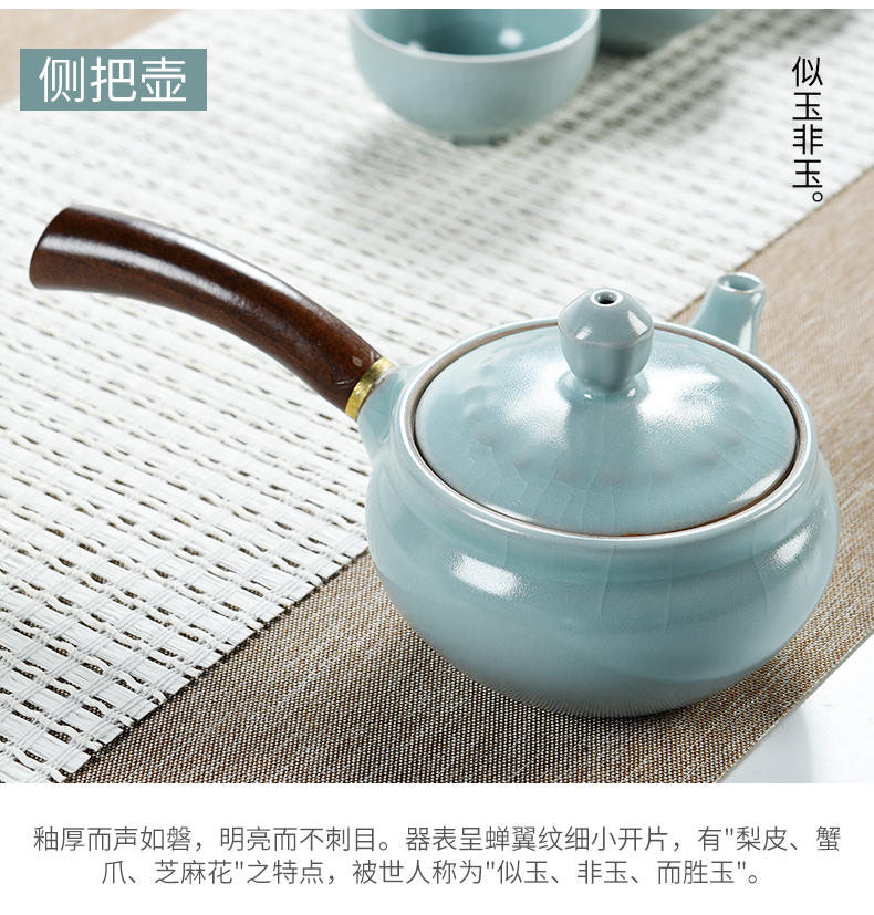 Porcelain god the glaze non - trace burn your up kung fu tea set with the ceramic teapot teacup office household gift boxes