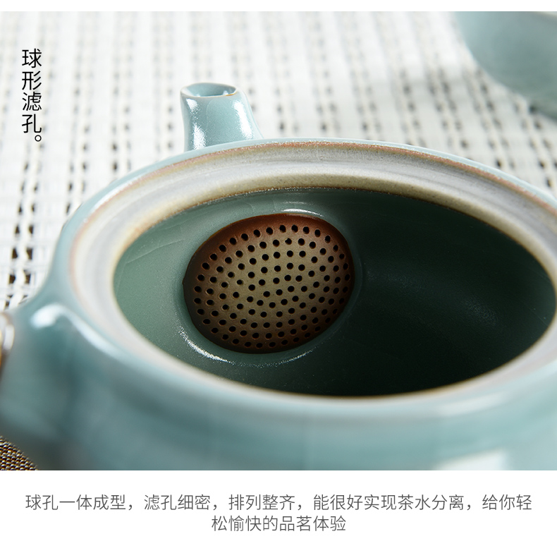 Porcelain god the glaze non - trace burn your up kung fu tea set with the ceramic teapot teacup office household gift boxes