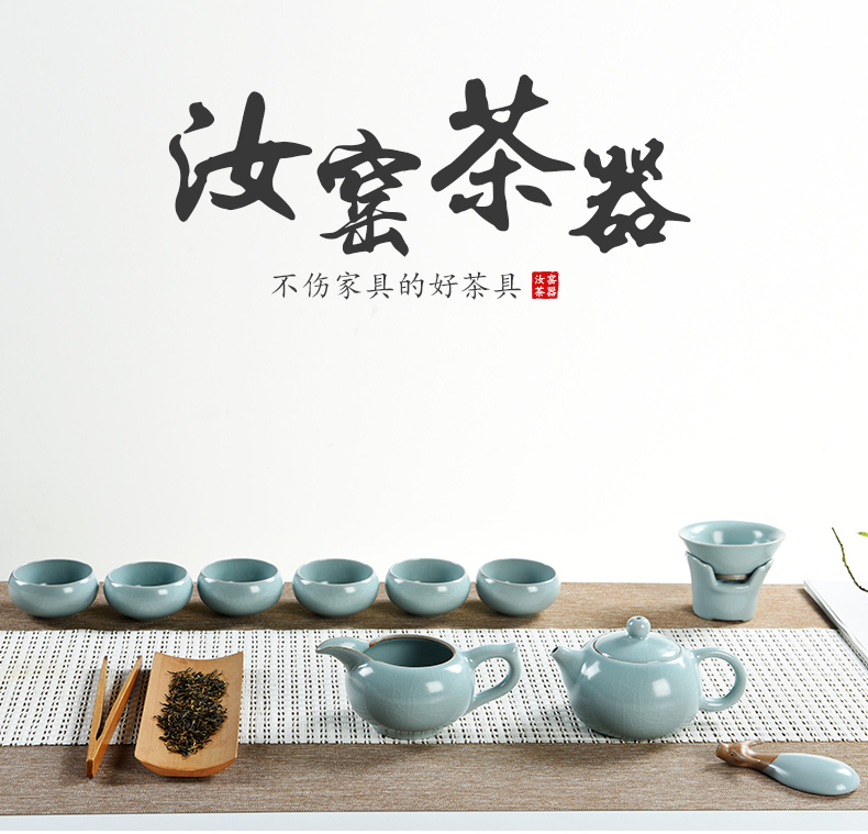 Porcelain god the glaze non - trace burn your up kung fu tea set with the ceramic teapot teacup office household gift boxes