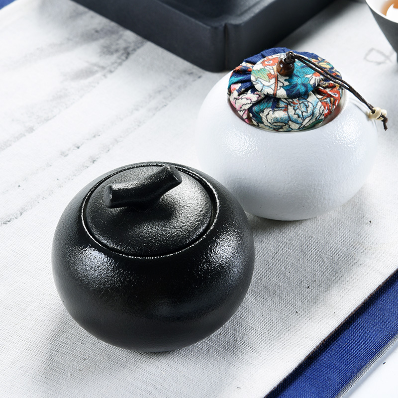 Elder brother up with porcelain god caddy fixings ceramic seal tank sizes of pu 'er tea box storage tanks