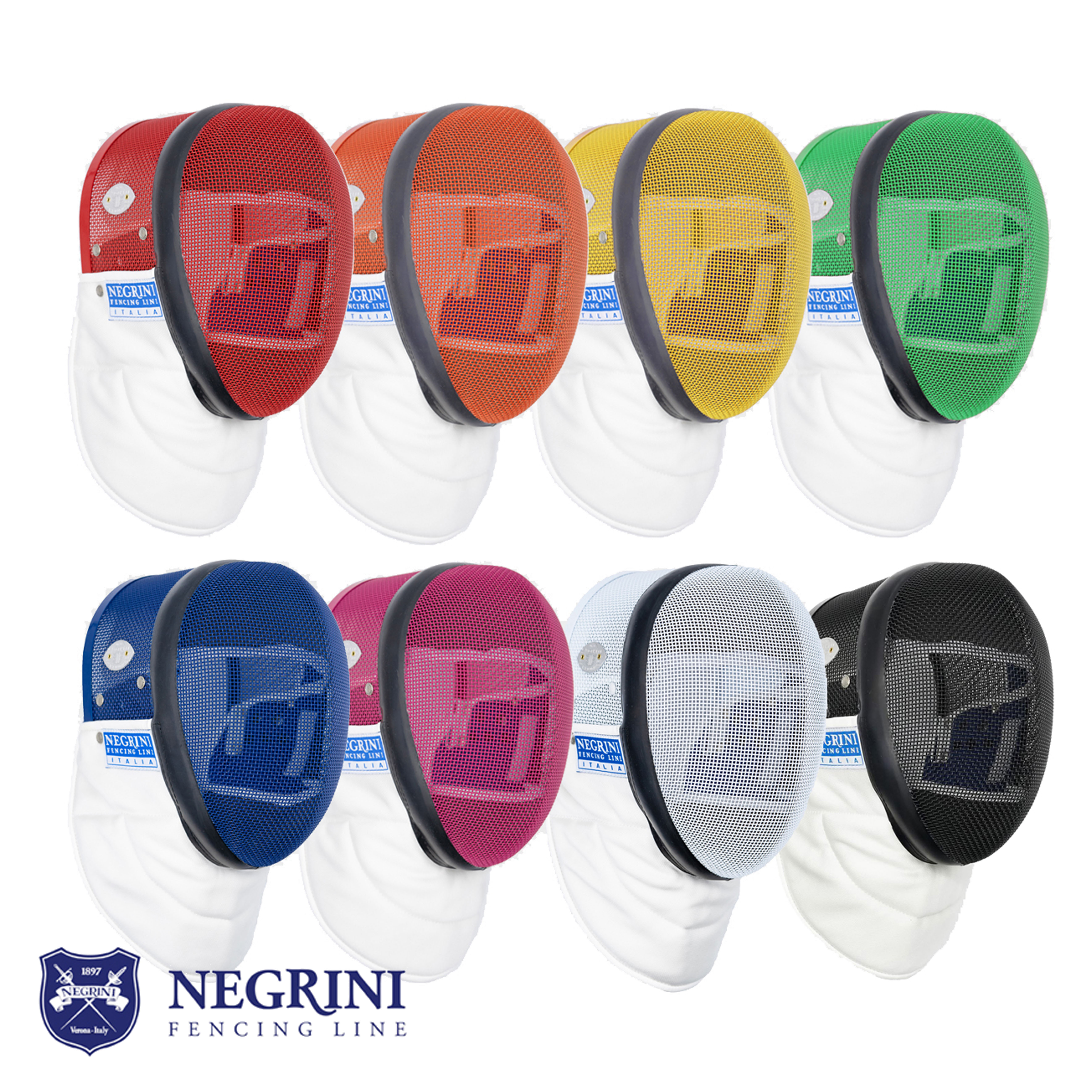 Negrini Negrini FIE1600N heavy sword colored protective face mask