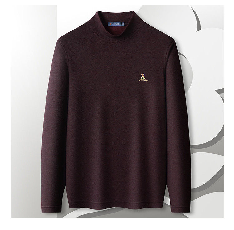 Montagut 梦特娇 秋冬 男式半高领简约弹力加厚针织衫 天猫优惠券折后￥99包邮（￥248-149）4色可选