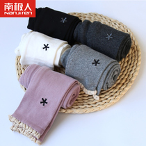 Childrens clothing baby spring and Autumn new girls  leggings wear Foreign style childrens velvet casual pants thin long pants