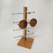 Wooden glasses display rack display wood grain glasses rack counter sunglasses sunglasses storage props ornaments rack