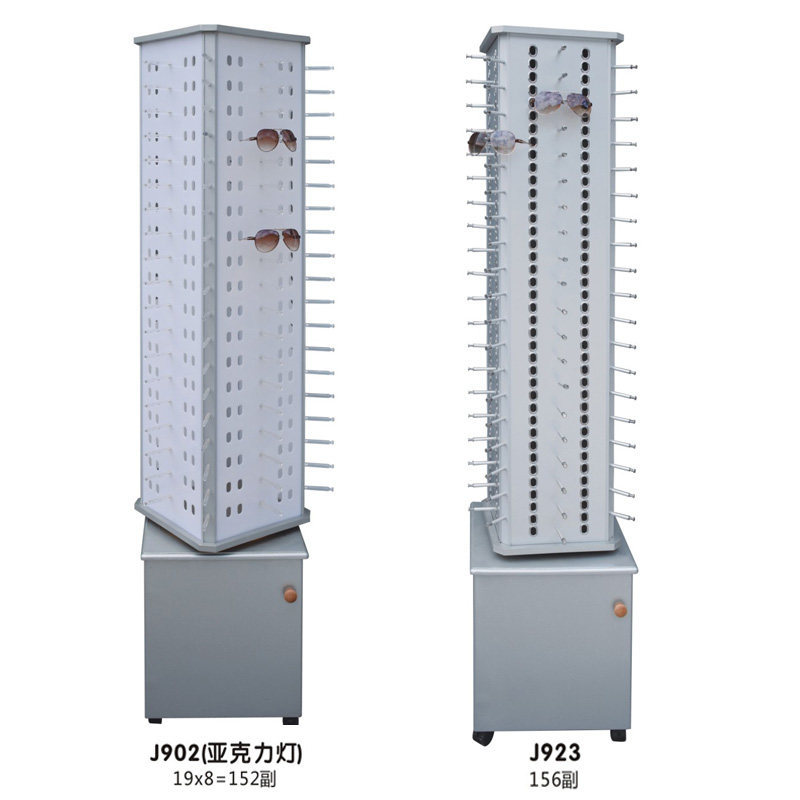 Acrylic glasses shelf floor rotating glasses storage shelf aluminum plastic panel display shelf sunglasses display shelf