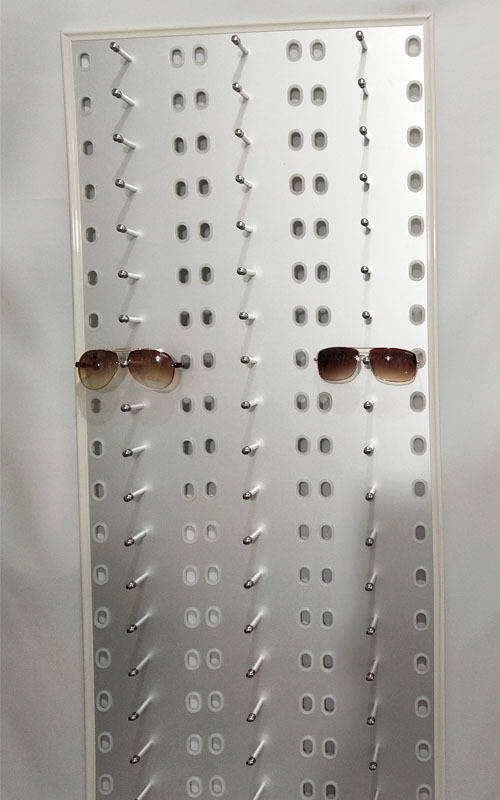Sunglasses Shelf Wall-Mounted Glasses Display Rack Wall-Mounted Rack Aluminum-Plastic Panel Glasses Display Rack