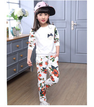 Spring Girl Set 2020 New Chinese Tong Korean Spring and Autumn Girls Three Piece Set 3-4-5-6-7-8-9 years old