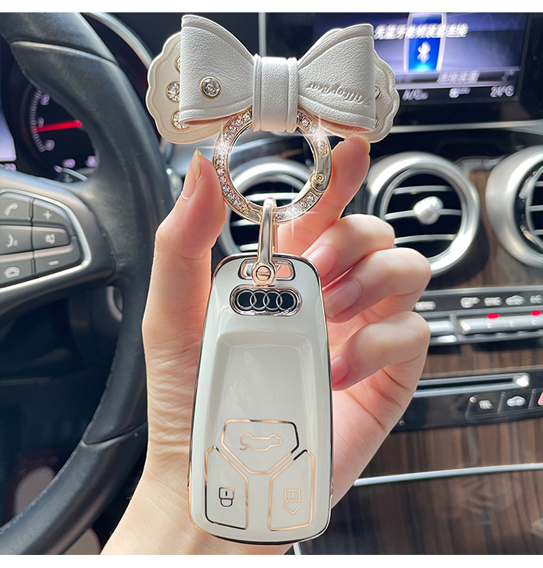 Audi Q5L key case A6L A4L A5 Q7 Q3 all-inclusive A3 high-end male A7Q2L car key shell buckle female