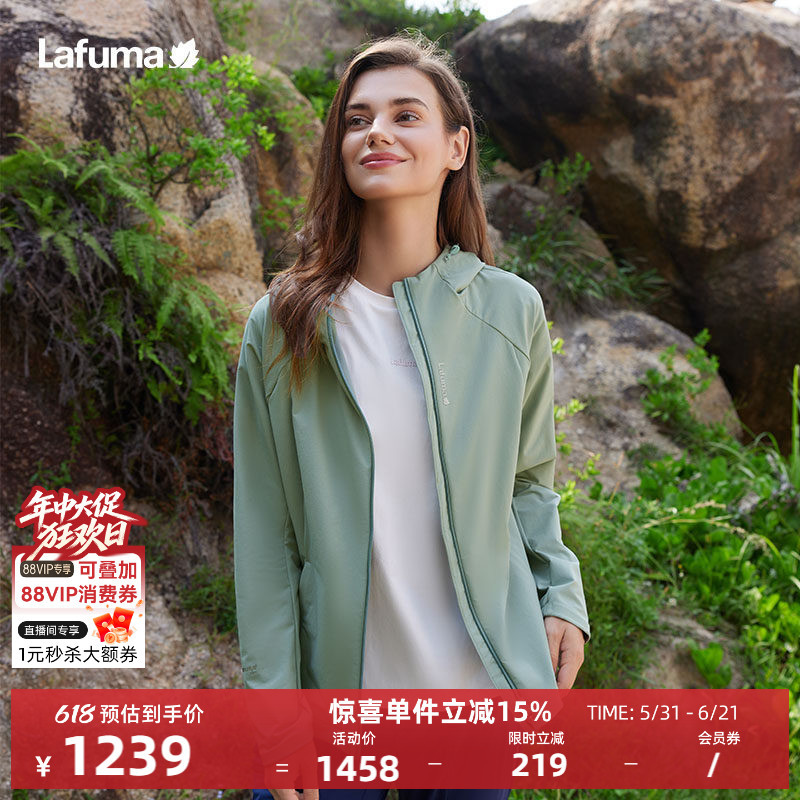 Lafuma Outdoor Cordura Wear-Resistant Soft Shell Jacket for Women, Mountaineering Water-Repellent Jacket, Women's Top Lafuma Outdoor Cordura Wear-Resistant Soft Shell Jacket for Women, Mountaineering Water-Repellent Jacket, Women's Top