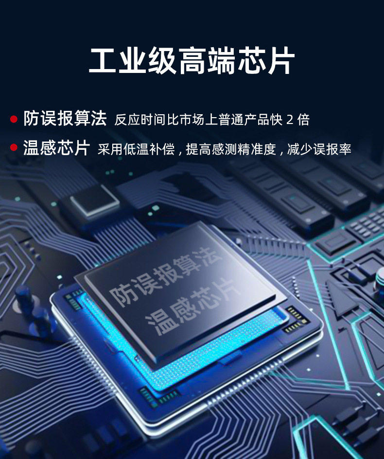 Противоугонная 独立式室内烟雾报警器 家用火灾烟温声光报警探测器商用消防烟感 OTHER
