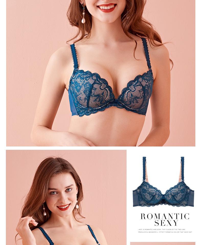 Eblin áo ngực có thể điều chỉnh được thu thập để nhận sữa trên chiếc cốc mỏng mỏng đồ lót ren gợi cảm ECBR889N11 - Áo ngực thể thao quần lót đùi