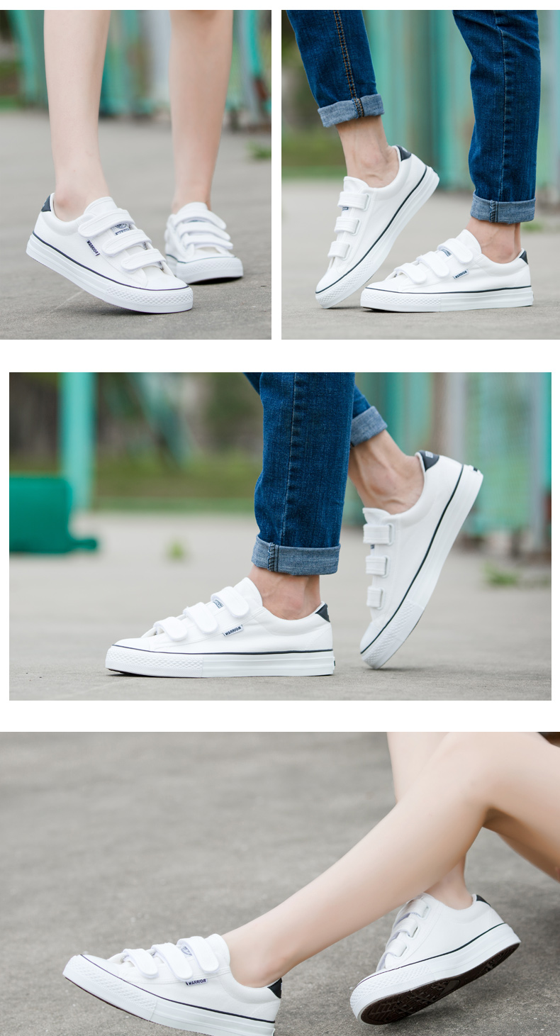 [Giải phóng mã bị hỏng] kéo lại giày vải nam Velcro màu rắn giày thông thường giày khóa phiên bản Hàn Quốc của xu hướng giày nam - Plimsolls giày thể thao gucci