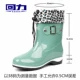 Giày cao gót chống mưa nữ ống mưa ủng mùa xuân và mùa thu Thời trang Hàn Quốc Giày nữ ống nước ngắn chống nước giày cao su chống trượt