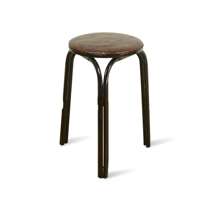 Thickened round stool leather round stool three-legged round stool double pipe stool Home Bench Round Stool (2 upshot)