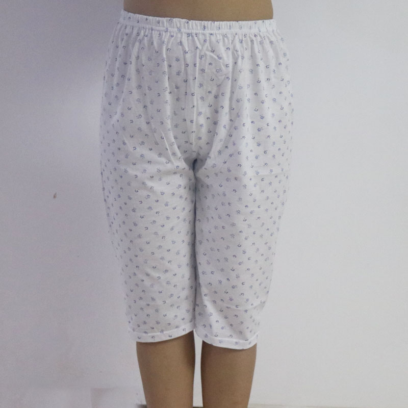 2 cái của trung và cũ tuổi jersey cotton năm quần mùa hè lỏng quần nhà phần mỏng đồ ngủ mẹ bà nội quần quần gió nam