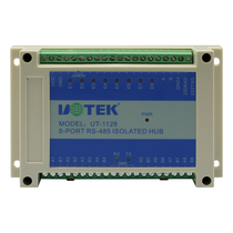 Yutai UT-1128 industrial grade 485 hub 8-port photoelectric isolation sharer 1-way to 8-way rs485 distribution