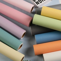 Wallpaper self-adhesive bedroom warm solid color 10 m PVC wall sticker student dormitory waterproof and moisture-proof decoration background wall