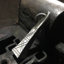 Pan blacksmith hand beat Tibetan meteor hammer iron horn Tibetan old weapon old weapon defense broken window