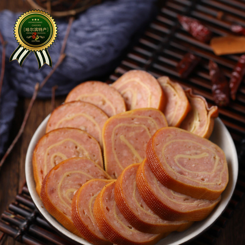 五香肉卷东北特产小吃地方特色熟食肉卷即食仟子肉哈尔滨传统美食
