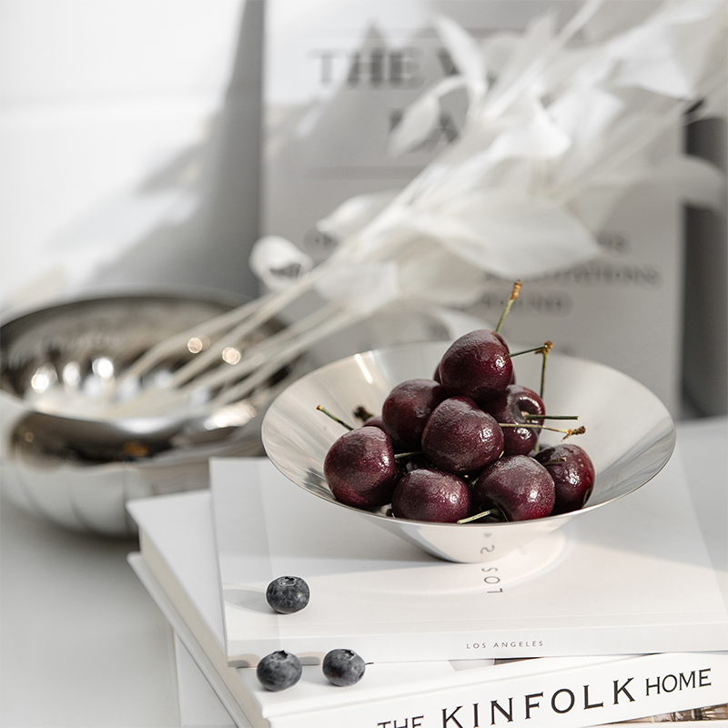 kiskin Nordic fruit Vegetable Salad Bowl Dry Fruit Dish Home Living Room Modern Creative Pendulum sweet pastry dish