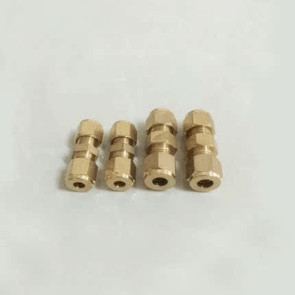 Humidifier copper tube connector textile accessories double-head card sleeve straight-through direct copper straight-through card sleeve non-standard customized