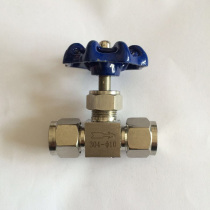 Stainless steel cutting sleeve corner type needle type valve joint 8-R1 4 high pressure valve cutting valve non-standard to do