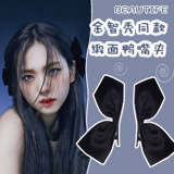 Черная заколка для волос с бантиком, аксессуар для волос, брендовые милые элитные летние шпильки для волос, популярно в интернете