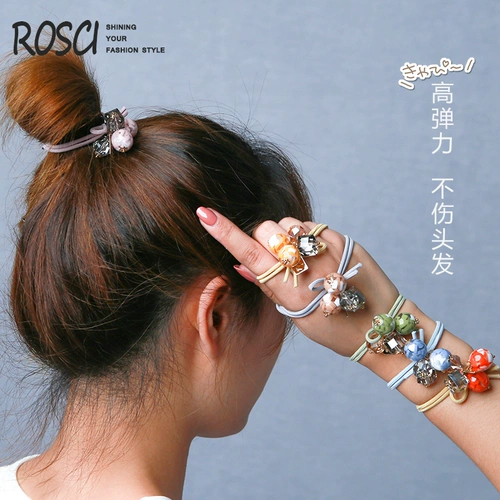 Дизайнерская милая модная демисезонная резинка для волос, браслет, аксессуар для волос, 19 года