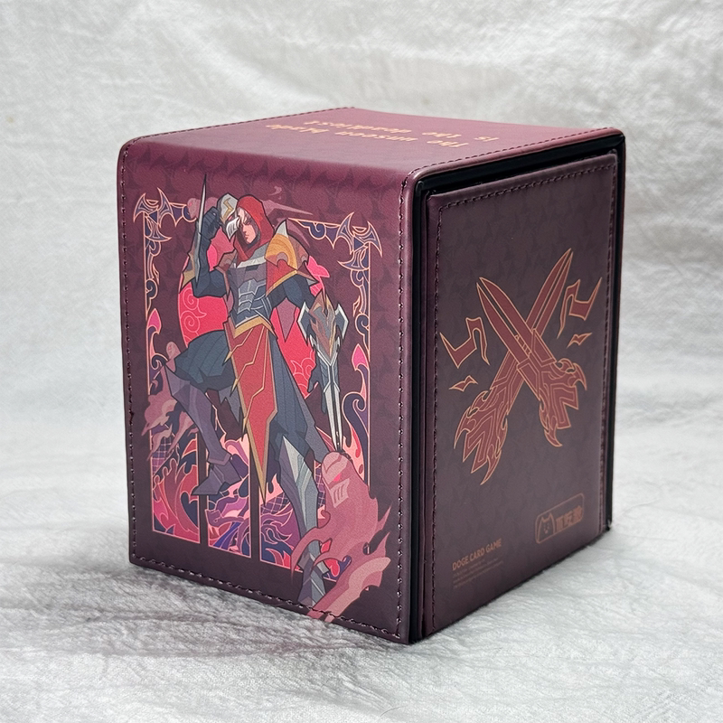 Rune Arena Card Box Shadow Master Jhin Card Box League of Legends Tcg Faux Leather Box Jhin Card Box Card Storage