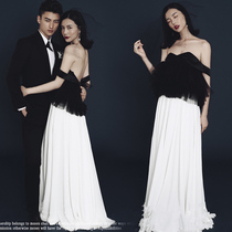  2018 exhibition new studio theme clothing travel wedding photography couple photo one-shoulder photo dress