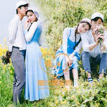  2019 exhibition new studio theme clothing Location travel wedding photography Couple photo flower sea photo dress