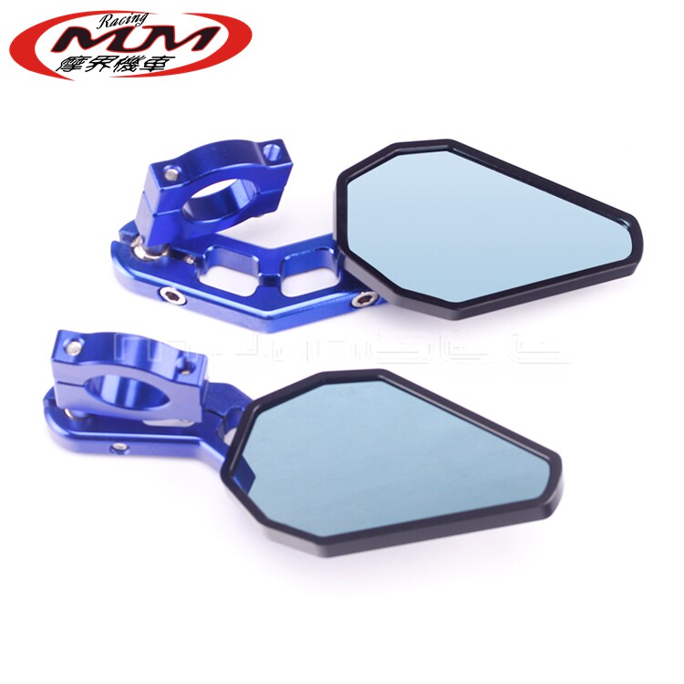Suitable for scooter locomotive modification accessories aluminum alloy retro handlebar reflector handle rearview mirror rearview mirror