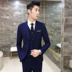 Bộ đồ vest nam ba mảnh mùa xuân và mùa thu phiên bản Hàn Quốc áo dạ nam Suit phù hợp