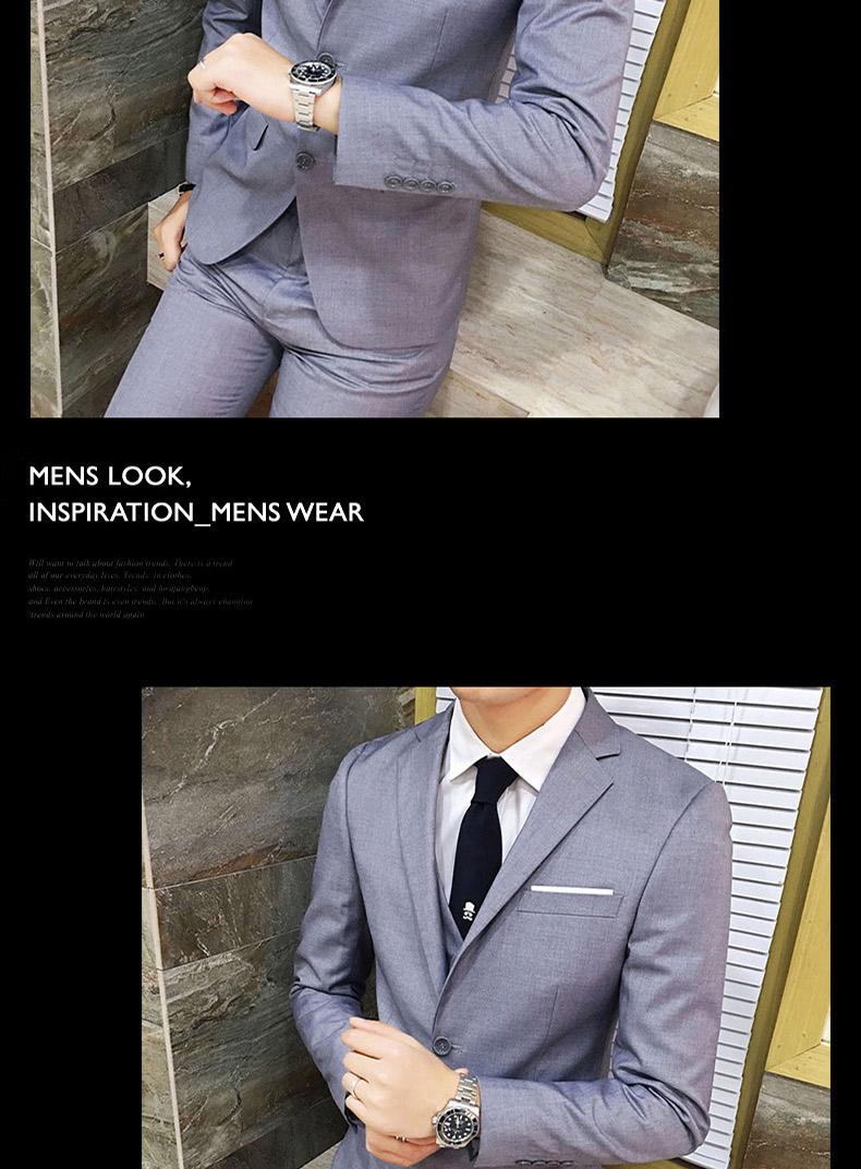 Bộ đồ vest nam ba mảnh phù hợp với kinh doanh chuyên nghiệp shop quần áo nam