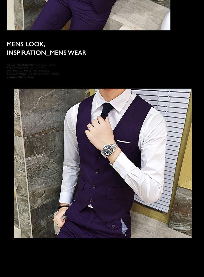 Bộ đồ vest nam ba mảnh phù hợp với kinh doanh chuyên nghiệp shop quần áo nam