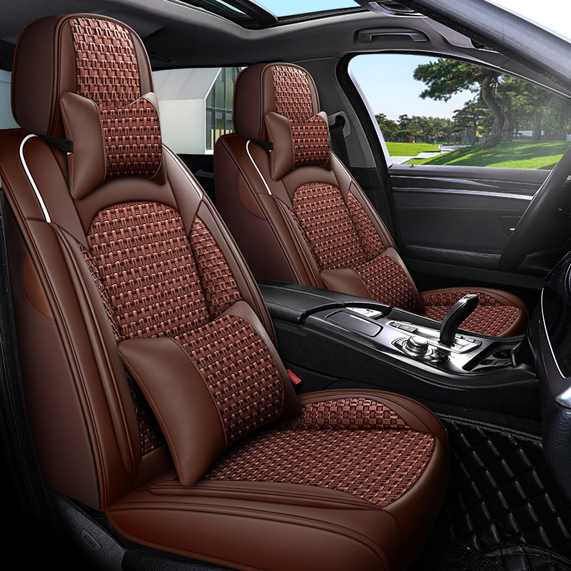 Car seat cushion summer cool cushion breathable large truck car seat summer cool mat ice silk general ventilation