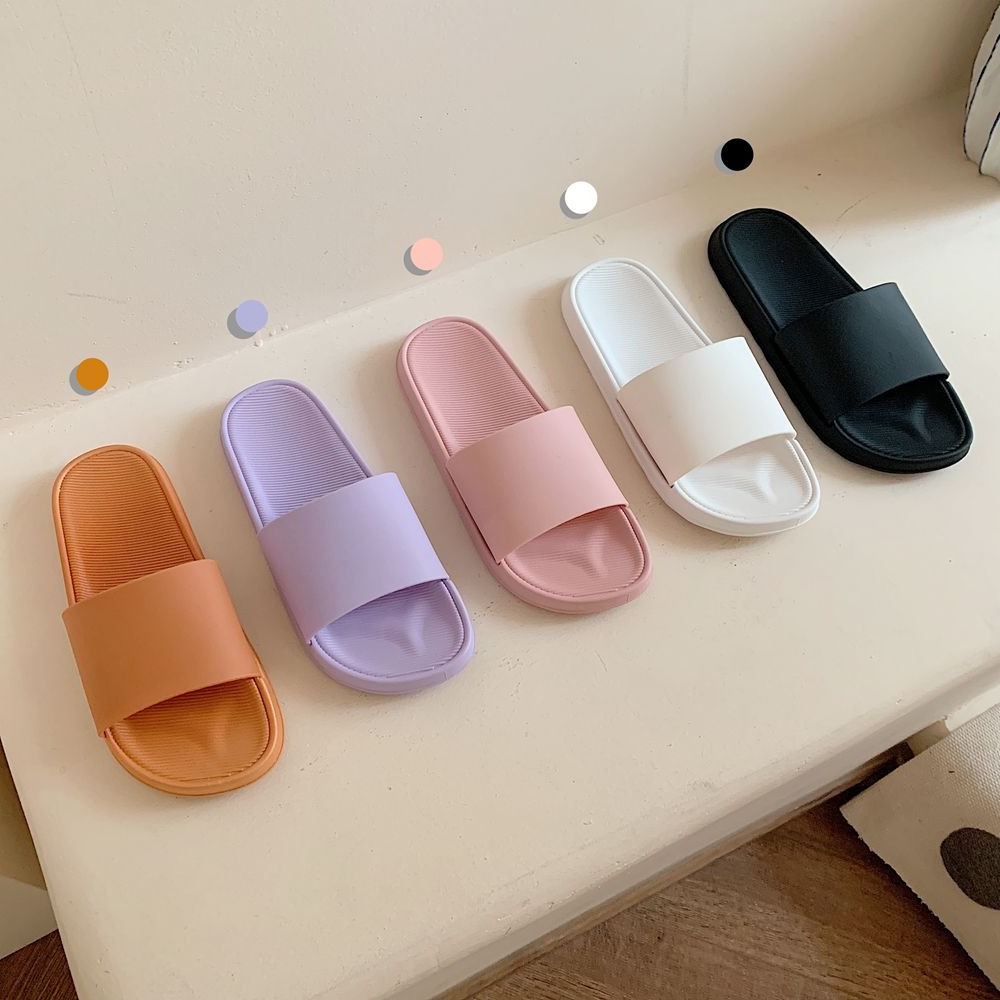 Japanese GP minimalist couple slippers female summer outwear girl's heart wave indoor home anti-slip bath cool drag male