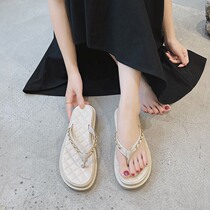 Japanese flip-flops womens new summer fashion thick bottom flip-flops beach lazy sandals