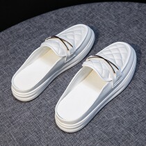 Japanese Baotou half slippers womens 2022 new summer outer wear fashion summer lazy sandals without heels