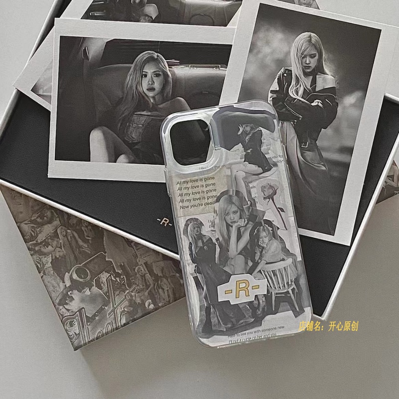 Park Caiying Poster Collage Suitable for iPhone 13 Pro Max Mobile Phone Case Soft Shell Apple 14 Creative 12 Couple 15 Anti-Fall 16Promax Korea 16Pro Acrylic 16Plus Soft 8P/7P