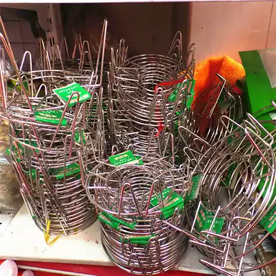Stainless steel steaming rack rice rack round rack steamer rack steamer steamer high foot 304 line bracket steamer pot