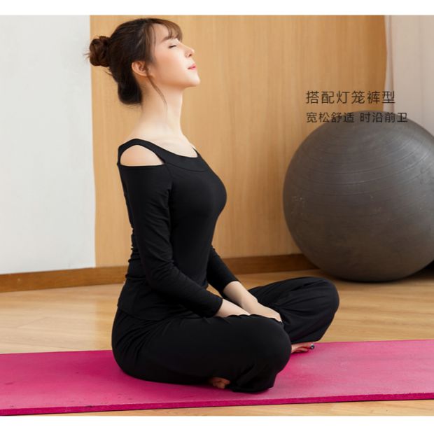 Quần áo tập yoga nữ phù hợp với mùa thu và mùa đông thảm tập yoga cao su non