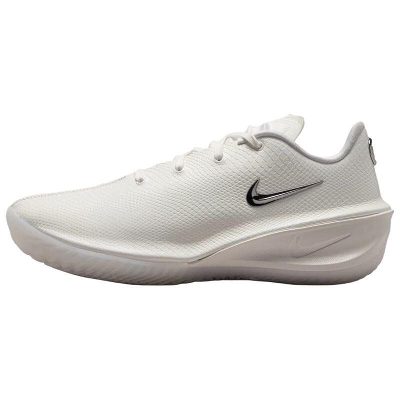 Nike G.T Cut 4 Classic Sports Basketball Shoes, Unisex Low-Top Shock-Absorbing Practical Shoes for Men, White.