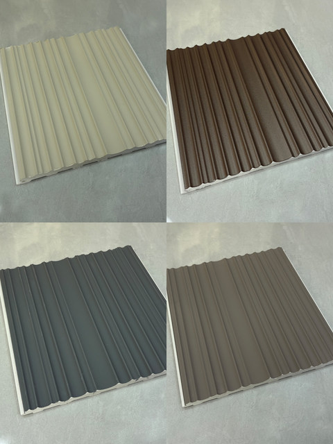 Eco-Friendly Wood Grille Great Wall Panels, Irregular Curved Wave Background Decoration, Semi-Circular Bamboo Wood Fiber Concave-Convex Wall Panels