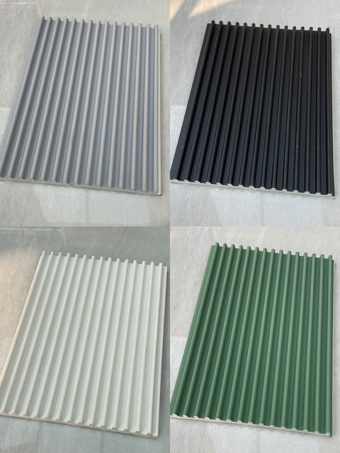 Irregular Semi-Circular Bamboo Fiber Grille Panels, Concave-Convex Background Wall Ceiling Decoration, Wave-Shaped Ecological Wood Great Wall Panels