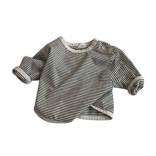 Брендовая осенняя утепленная утепленный лонгслив для раннего возраста, детская футболка для отдыха